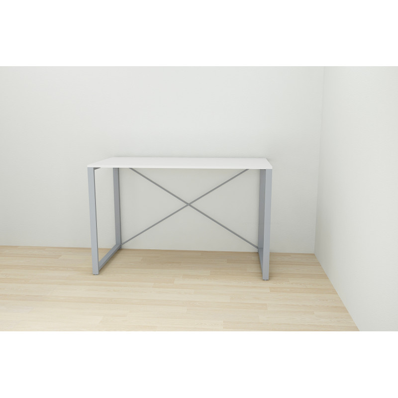 Письмовий стіл Ferrum-decor Серії Конект 75x120x600 сірий ДСП Біле 16мм (FRD-104213)