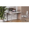 Письмовий стіл Ferrum-decor Серії Конект 75x120x600 сірий ДСП Біле 16мм (FRD-104213)