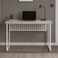 Стіл письмовий Майк Ferrum-decor 75x120x70 Білий метал ДСП Кашемір 32 мм (FRD-108325)