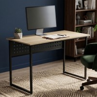 Стіл письмовий Майк Ferrum-decor 75x140x60 Чорний метал ДСП Дуб Кремона Торро 16 мм (FRD-108345)