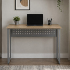 Стіл письмовий Майк Ferrum-decor 75x140x70 Сірий метал ДСП Дуб Кремона Торро 16 мм (FRD-108365)
