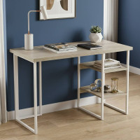 Письмовий стіл Ferrum-decor Кевін 76x140x70 білий ДСП Дуб Сонома 32мм (FRD-101293)