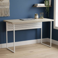 Письменный стол Ferrum-decor Майк 76x100x60 белый ДСП Дуб Сонома 32мм (FRD-101303)