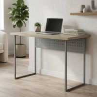Письмовий стіл Ferrum-decor Майк 76x100x60 сірий ДСП Дуб Сонома 32мм (FRD-101773)