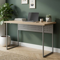 Письмовий стіл Ferrum-decor Майк 76x100x70 сірий ДСП Дуб Сонома 32мм (FRD-101803)