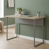 Письмовий стіл Ferrum-decor Майк 76x140x70 сірий ДСП Дуб Сонома 32мм (FRD-101823)