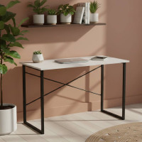 Письмовий стіл Ferrum-decor Дейв 75x120x60 чорний ДСП Біле 16мм (FRD-101973)