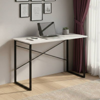 Письмовий стіл Ferrum-decor Дейв 75x140x60 чорний ДСП Біле 16мм (FRD-101983)