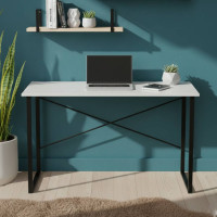 Письмовий стіл Ferrum-decor Дейв 75x100x70 чорний ДСП Біле 16мм (FRD-101993)