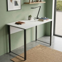 Письмовий стіл Ferrum-decor Курт 75x100x60 чорний ДСП Біле 16мм (FRD-102023)