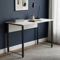 Письмовий стіл Ferrum-decor Курт 75x100x70 чорний ДСП Біле 16мм (FRD-102033)
