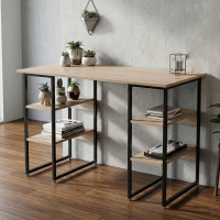 Компьютерный стол Ferrum-decor Карэн 75x120x60 черный ДСП Дуб Сан-Марино 16мм (FRD-102043)