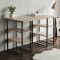 Компьютерный стол Ferrum-decor Карэн 75x140x60 черный ДСП Дуб Сан-Марино 16мм (FRD-102053)
