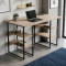 Компьютерный стол Ferrum-decor Карэн 75x140x70 черный ДСП Дуб Сан-Марино 16мм (FRD-102073)