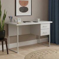 Письмовий стіл Ferrum-decor Дакота 76x120x60 білий ДСП Біле 32мм (FRD-102093)