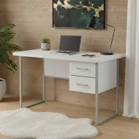 Письмовий стіл Ferrum-decor Дакота 76x140x70 сірий ДСП Біле 32мм (FRD-102353)