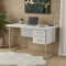 Письмовий стіл Ferrum-decor Дакота 76x140x70 сірий ДСП Біле 32мм (FRD-102353)