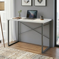 Письмовий стіл Ferrum-decor Дейв 76x120x70 сірий ДСП Біле 32мм (FRD-102403)