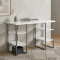Письменный стол Ferrum-decor Карэн 76x140x60 серый ДСП Белое 32мм (FRD-102433)