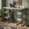 Письмовий стіл Ferrum-decor Карен 76x120x70 сірий ДСП Біле 32мм (FRD-102443)