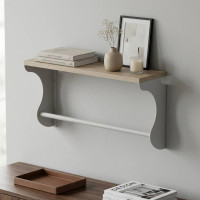 Полиця настінна Ferrum-decor Юзібі 270x500x150 метал Білий ДСП Сонома 16 мм (FRD-102663)
