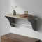 Настінна полиця Ferrum-decor Комфі 260x500x240 метал Сірий ДСП Сонома 16 мм (FRD-102733)