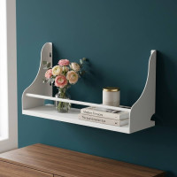 Полиця настінна Ferrum-decor Ізі 260x600x150 метал Білий ДСП Біле 16 мм (FRD-102933)