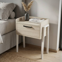 Тумба модульная Ferrum-decor Бетти 540x450x320 металл Белый ДСП Сонома 16 мм (FRD-102993)