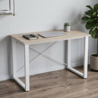 Письменный стол Ferrum-decor Драйв 750x1200x600 Белый металл ДСП Дуб Сан-Марино 16 мм (FRD-103123)