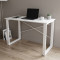 Письмовий стіл Ferrum-decor Драйв 750x1400x600 Білий метал ДСП Біле 16 мм (FRD-103143)