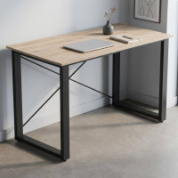 Письменный стол Ferrum-decor Драйв 750x1400x700 Черный металл ДСП Дуб Сан-Марино 16 мм (FRD-103193)