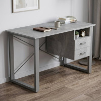 Письменный стол с ящиками Ferrum-decor Оскар 750x1200x600 металл Серый ДСП Бетон 16 мм (FRD-103233)