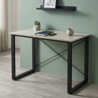 Письменный стол Ferrum-decor Драйв 750x1200x600 Черный металл ДСП Бетон 32 мм (FRD-103323)