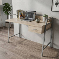 Письмовий стіл Ferrum-decor Комфорт 750x1200x600 Сірий метал ДСП Дуб Сонома 32 мм (FRD-103453)