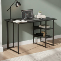 Компьютерный стол Ferrum-decor Кевин 75x120x60 черный ДСП Сосна Кембра 16мм (FRD-103803)