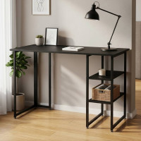 Комп'ютерний стіл Ferrum-decor Кевін 75x140x60 чорний ДСП Сосна Кембра 16мм (FRD-103813)