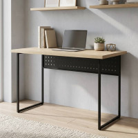 Письмовий стіл Ferrum-decor Майк 76x120x60 чорний ДСП Дуб Сонома 32мм (FRD-103863)
