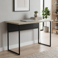 Письменный стол Ferrum-decor Майк 76x140x60 черный ДСП Дуб Сонома 32мм (FRD-103873)