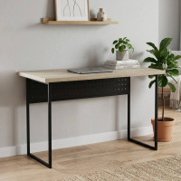 Письмовий стіл Ferrum-decor Майк 76x120x70 чорний ДСП Дуб Сонома 32мм (FRD-103893)