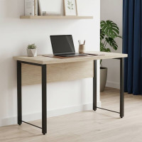 Письмовий стіл Ferrum-decor Курт 76x140x60 чорний ДСП Дуб Сонома 32мм (FRD-103923)