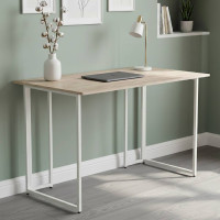 Комп'ютерний стіл Ferrum-decor Ханна 75x120x60 білий ДСП Дуб Сан-Марино 16мм (FRD-104003)
