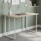 Комп'ютерний стіл Ferrum-decor Ханна 75x120x60 білий ДСП Дуб Сан-Марино 16мм (FRD-104003)