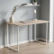 Комп'ютерний стіл Ferrum-decor Ханна 75x140x60 білий ДСП Дуб Сан-Марино 16мм (FRD-104013)