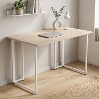 Комп'ютерний стіл Ferrum-decor Ханна 75x100x70 білий ДСП Дуб Сан-Марино 16мм (FRD-104023)