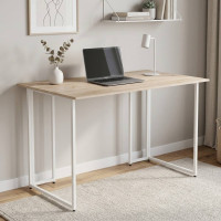 Компьютерный стол Ferrum-decor Ханна 75x120x70 белый ДСП Дуб Сан-Марино 16мм (FRD-104033)