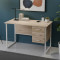 Комп'ютерний стіл Ferrum-decor Гаррі 75x120x60 білий ДСП Дуб Сан-Марино 16мм (FRD-104053)