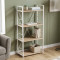 Етажерка 4/60 Ferrum-decor Серії Конект 120x60x28 білий ДСП Дуб Сан-Марино 16мм (FRD-104243)