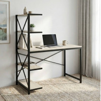Компьютерный стол Ferrum-decor Джек 75x140x60 Черный ДСП Сонома (FRD-104403)