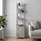 Этажерка 4/34 Ferrum-decor Серии Конект с тумбой 179x34x28 Серый ДСП Бетон (FRD-104483)