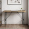 Стол письменный Line Тайм Ferrum-decor 750x1200x500 Черный металл ДСП Дуб Артизан 16 мм (FRD-104883)